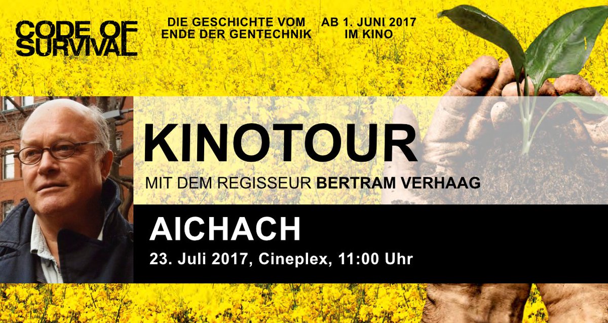 codeofsurvival_'s tweet photo. Pünktlich zum #Wochenende gibt's perfektes #Kinowetter!🍿
Wen treffen wir bei der nächsten Station unserer #codeofsurvival #Kinotour?#Aichach https://t.co/EnSofI6EUC