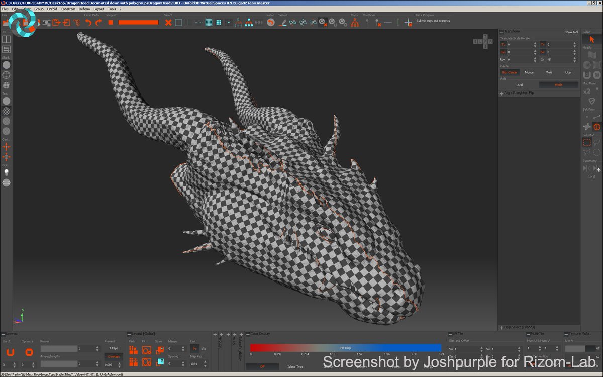 RizomUV's tweet photo. Joshpurple installed #Unfold3D 2017 Virtual Spaces beta and now gives us his feedback in the forum! #beforerelease
https://t.co/JzdUTIqjDO https://t.co/sSexGslmFy