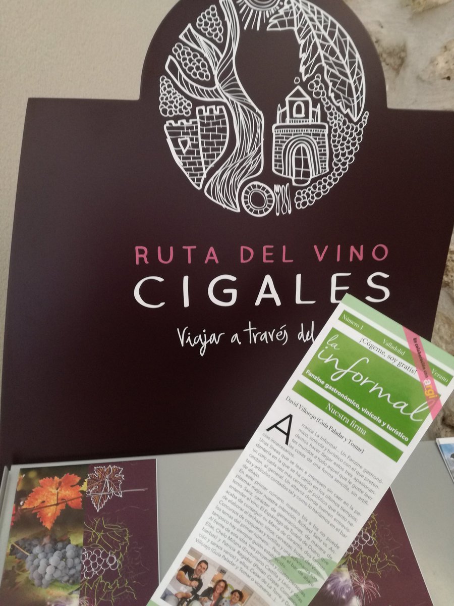 RutaVinoCigales's tweet photo. El fanzine "El Informal" ha llegado a nuestra sede. Gran iniciativa informando vino, gastronomia, turismo....#AporEl2 https://t.co/Ltx2P8NOuC