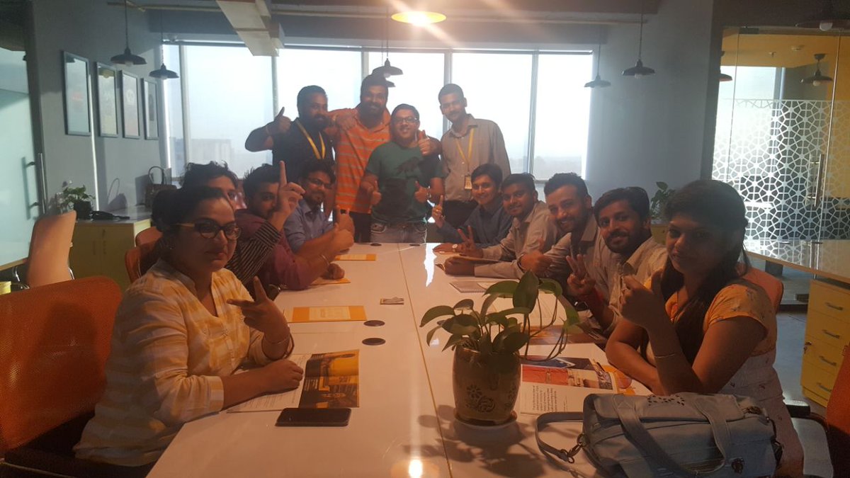 buzzankur's tweet photo. @NowFloats #Paathshala #FirstBatch is #ready to #roar! 
#Day4 concluded wid d #introduction at #Sales #HQ #Gurugram #NFPeople #GrowingFamily https://t.co/zIV24V0vBu