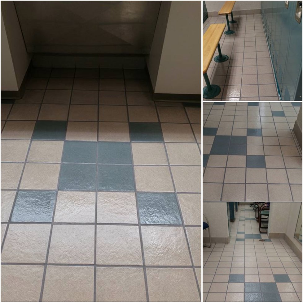 #Flashback to us getting rid of bacteria &amp; germs in bathrooms. We sanitized color sealed with Intercept &amp; sealed it all with Siltanium.