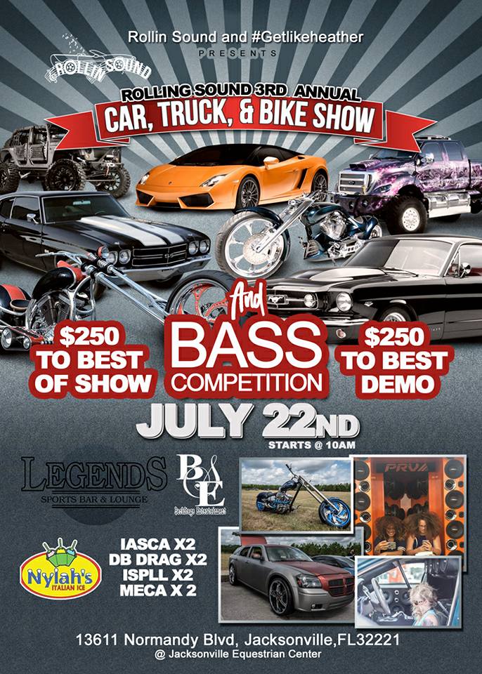 RFSoundLab's tweet image. Tomorrow, MAG Sales will have a @RockfordFosgate powered #MiniSoundLab at the Rollin Sound 3rd Annual Car, Truck &amp;amp; Bike Show in Jax, FL.