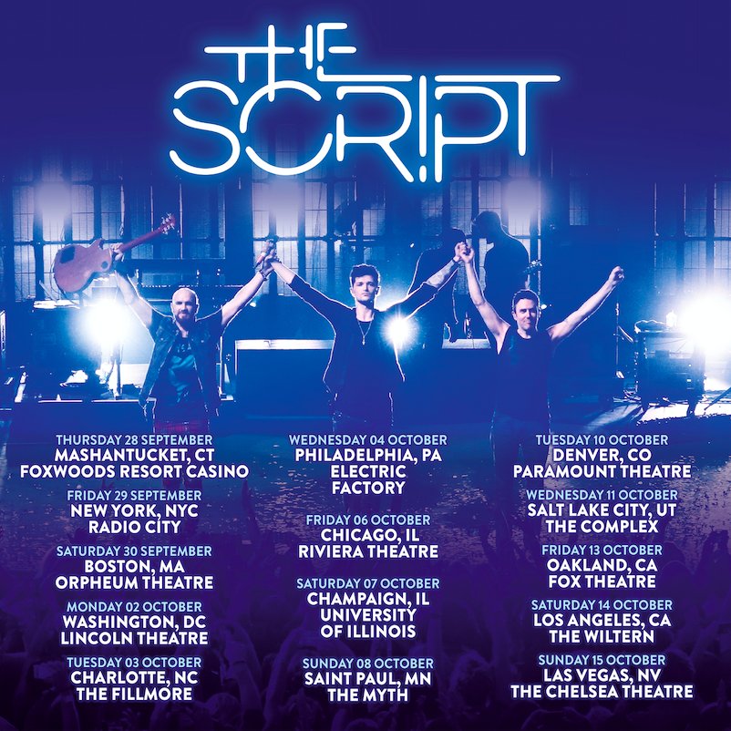 thescript's tweet photo. US tour dates! Pre-order #FreedomChild from the official store link below to get early access to tickets on Tuesday! https://t.co/kPhaxceGqn https://t.co/lw2JBLHFN8