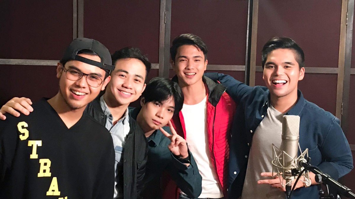 toponeproject's tweet photo. Recording session for the soundtrack of GMA Network's newest travel show, Road Trip! This Sunday na mga Kapuso, 5:15pm! https://t.co/JgvOE5YRtg
