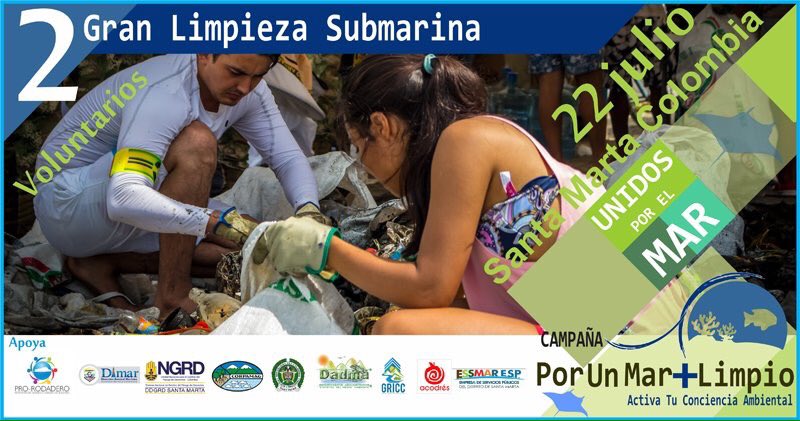 INDETURSMR's tweet photo. Resaltamos el apoyo de los centros y asociación de buzos para la organización  de la 2 limpieza Submarina #AcuerdoDrummond @SantaMartaDTCH https://t.co/Q2vMqgL93q
