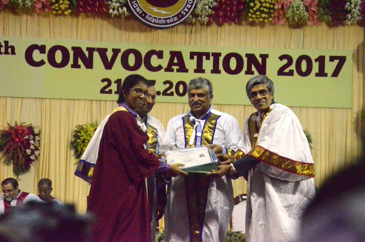 iitmadras's tweet photo. Prof. Bhaskar Ramamurthi Director, IITM conferred degrees upon students.
(3/3) #ConvocationAtCampus https://t.co/xbbwmJZbeb