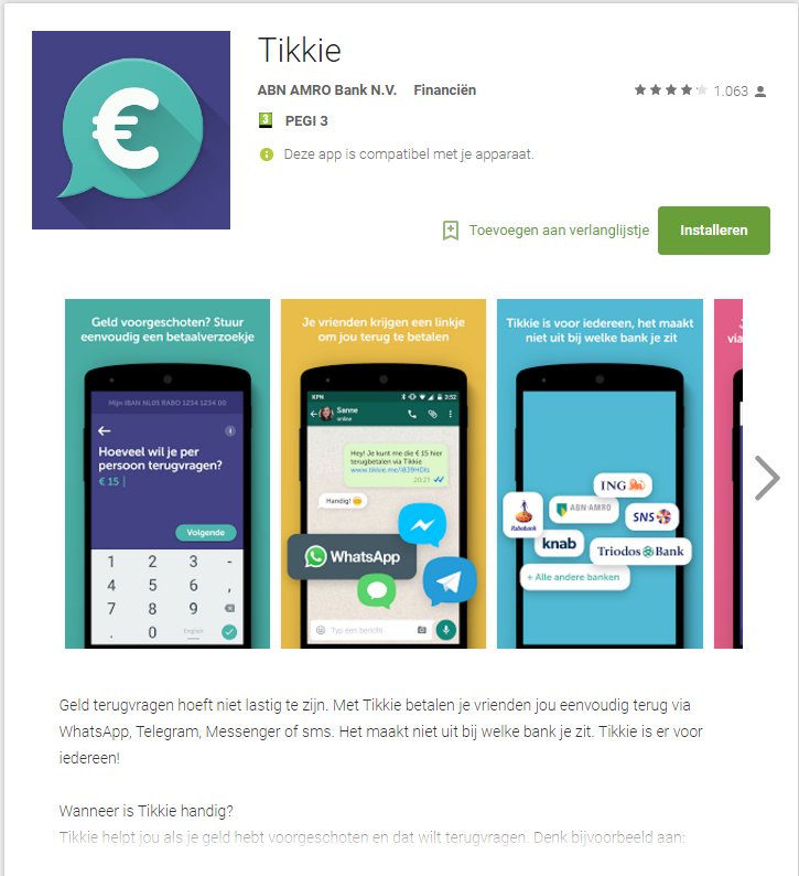 InstallatieComf's tweet photo. #AbnAmro #Tikkie #BetaalAPP - Android-apps op Google Play https://t.co/ufqpN0rkvC https://t.co/UHItpqZ5Uf