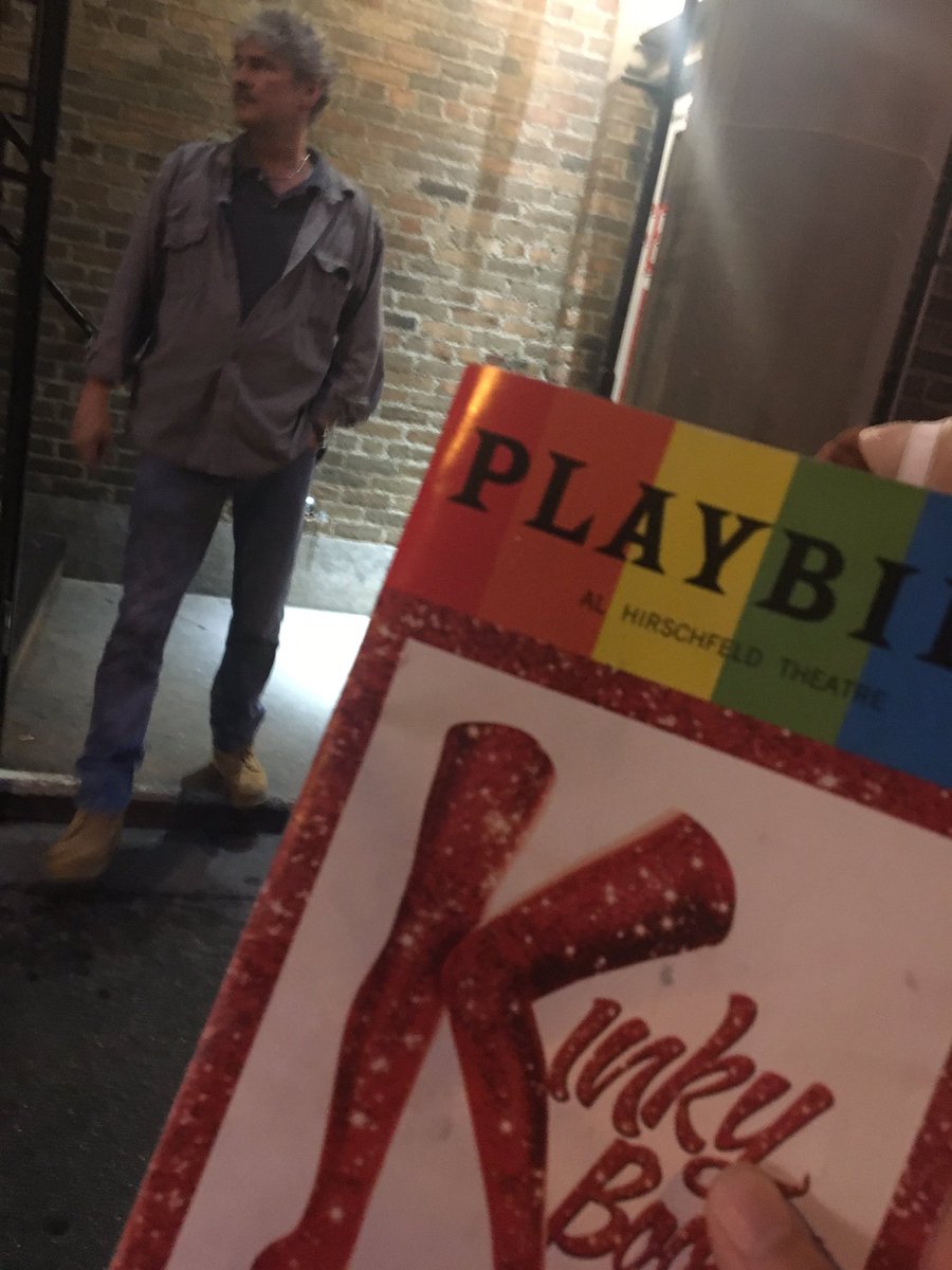 Brennamckane's tweet photo. So that happened! The entire cast is SO talented! @brendonurie @taylizlou @KinkyBootsBway https://t.co/ickMithgE0