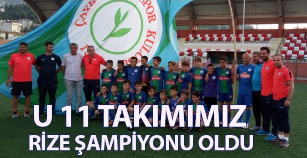 U 11 TAKIMIMIZ RİZE ŞAMPİYONU OLDU
caykurrizespor.org.tr/Haber/U-11-TAK…