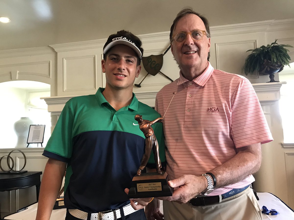 MGA1897's tweet photo. Congratulations to our semifinalist finishers, Shane DeVincenzo &amp; Jack Maguire! Great playing this week in the 100th #MetJunior! https://t.co/2Z19qGvCqI