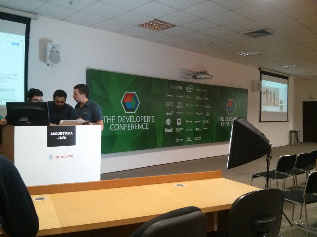 alexgamas's tweet image. #arquiteturajava #thedevconf