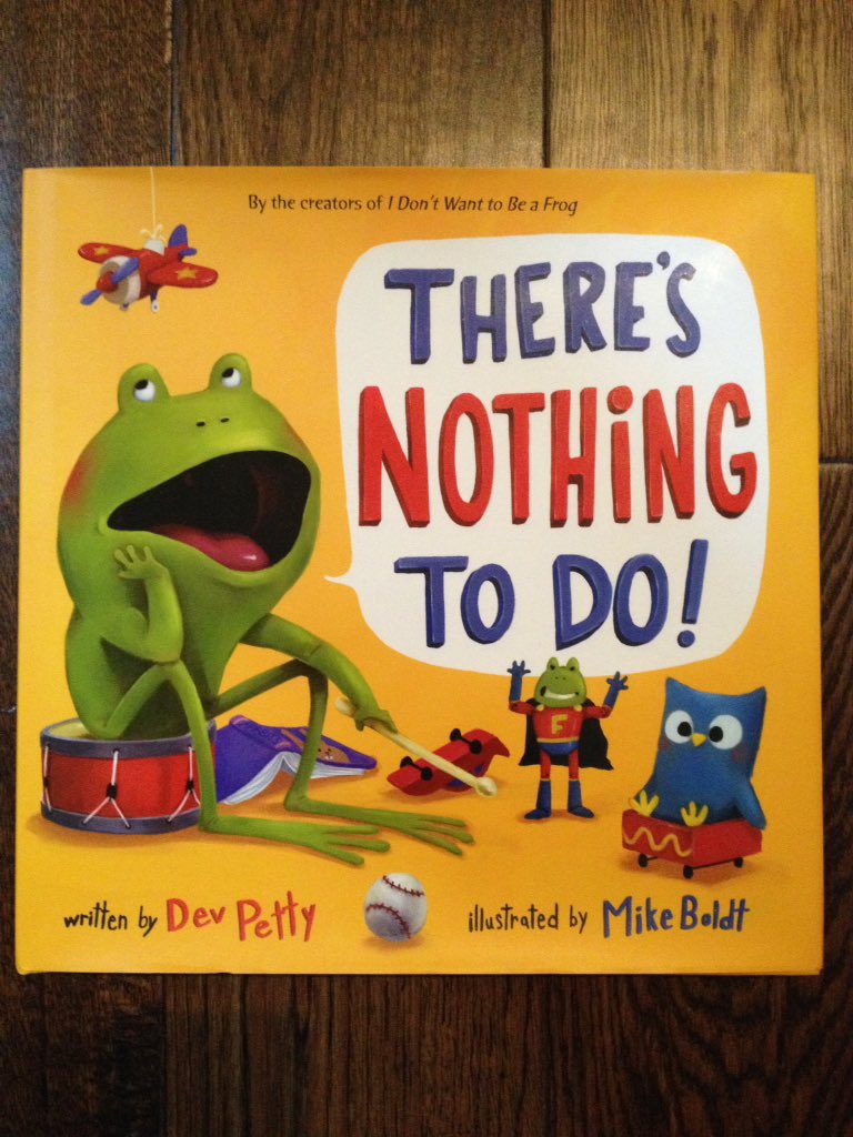 MikeBoldt's tweet photo. Advance copies of #theresnothingtodo arrived just in time for summer break! #FROG3 is #comingsoon! https://t.co/eGBzrcKyhS