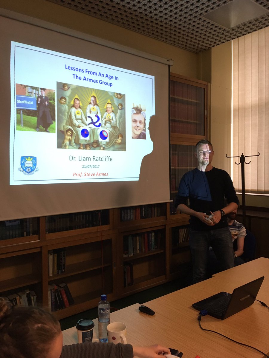 ArmesGroup's tweet photo. Today we say goodbye to one of our favourite postdocs - Liam's last seminar 😢 #RAFTPISA https://t.co/BtPo7zzy5h