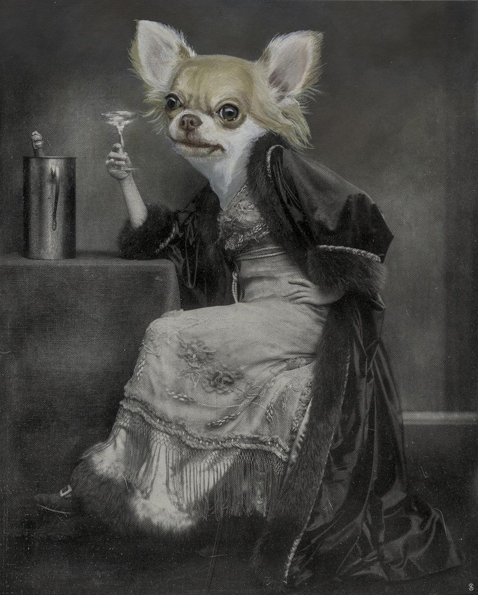 CreatorsProject's tweet photo. These paintings of humans with dog heads deserve a round of appaws: https://t.co/19LO1yGCmr https://t.co/s5u8GzPaPO