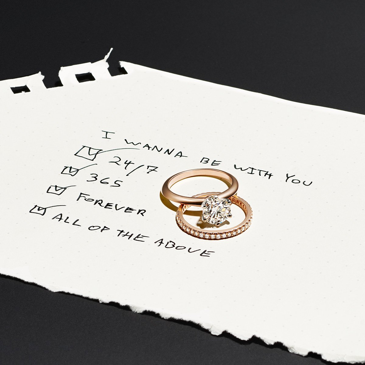 0a2e9cf2f6b74d7's tweet photo. "@TiffanyAndCo: Did we mention forever? #TiffanyLoveNotes https://t.co/SfCXQqFadF" I Love to #GetMarry everyday. In #RingAmbience
