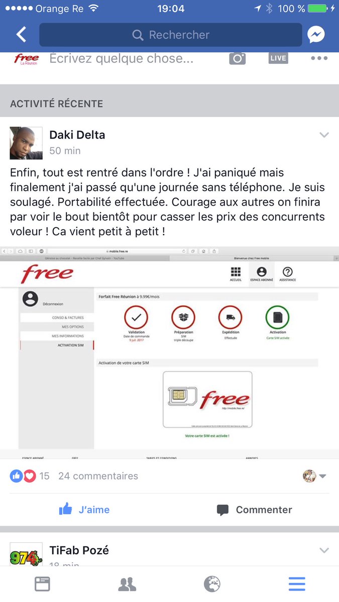 Dylan_Legros's tweet photo. Une vague de Freenautes débarque la fin des galères de portabilité pour certain @Free_Reunion @angelique75008 @UniversFreebox #freemobile https://t.co/lXRUtZzY2J