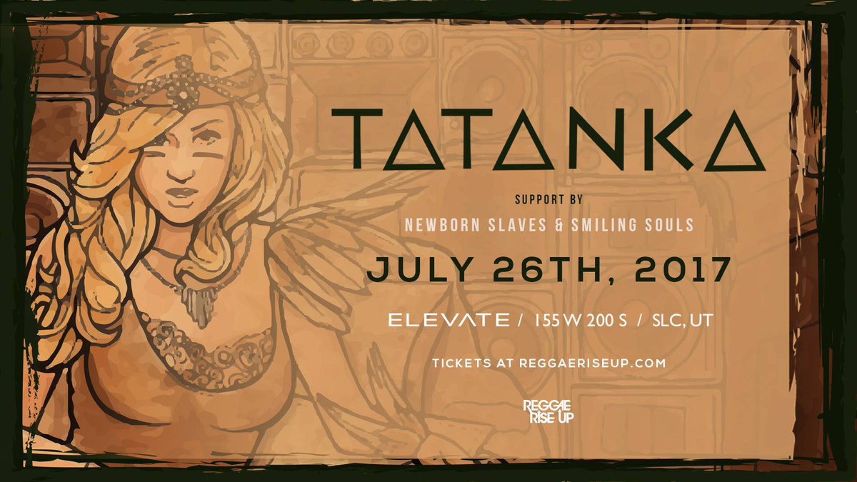 ReggaeRiseUp's tweet photo. #ReggaeRiseUp presents @tatankadub at @ElevateSLC in #SaltLakeCity tonight!

► Tix: https://t.co/8oUXPbiv7l

#ReggaeRiseUp2017 #reggae https://t.co/HXL0LyNRv2