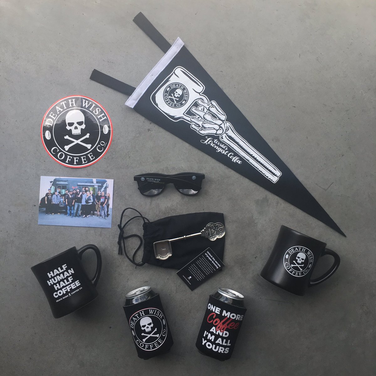 DeathWishCoffee's tweet photo. Our blowout sale is soon to come...Follow, RT + comment if you rather WIN some stuff instead of waiting. 🤘 #FreebieFriday https://t.co/x2c6SCJgvu