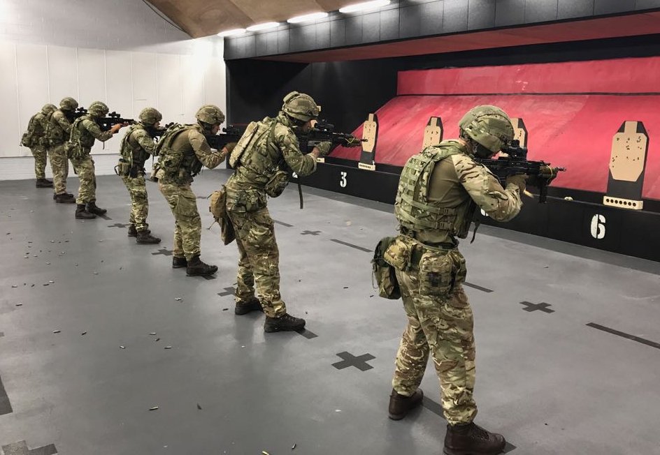 40commando's tweet photo. Alpha Company conduct live fire in Northumbria Police's advanced training facility @npnmbland #40Cdo #RoyalMarines https://t.co/HDVoCiAuK4