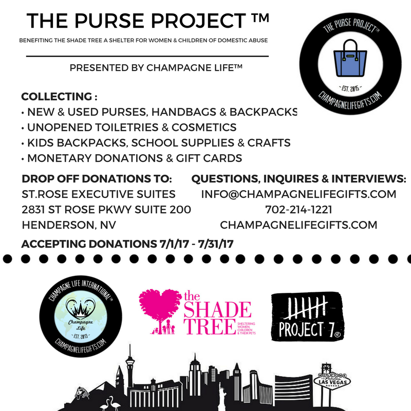 ShadeTreeVEGAS's tweet photo. There is still time to donate to the @ChampagneLifeLV Purse Project! For info email info@champagnelifegifts.com #pursedrive #backpack #give https://t.co/Ql2jhrtl4h