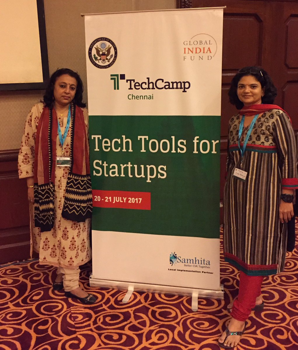 Brindha6's tweet photo. What a fantastic experience #TechCampCHN was! Thank you @RatnaMukherjee! We rocked!!! ๐๐๐๐ค https://t.co/Y1qY2rcfA9