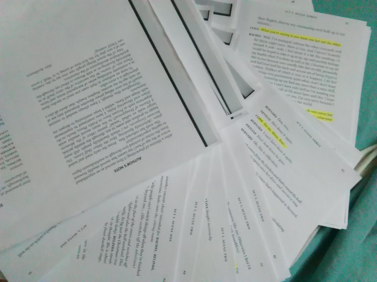 badtastedave's tweet image. Now it looks like that I have gone and excepted a major role in the next amateur dramatics production. It even has a love scene :-)