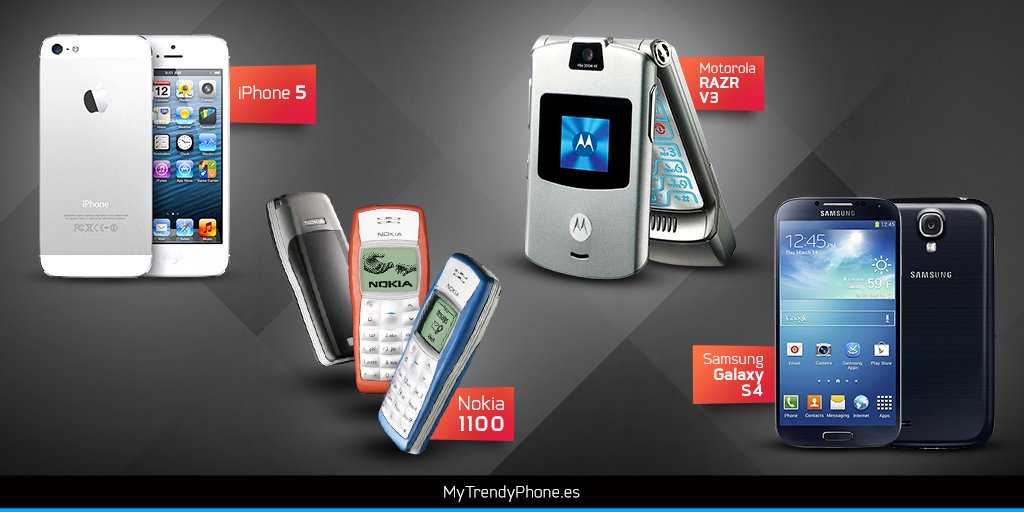 MyTrendyPhoneES's tweet photo. Uno de estos modelos de teléfono es un rey absoluto en número de unidades vendidas - más de 250 millones. ¿Sabes cuál es? https://t.co/rM5RsKUeE5