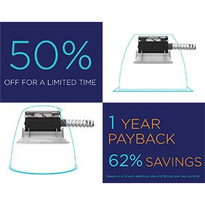 GetSielo's tweet image. ENERGY STAR® Certified DLSQ8 Downlight LED Retrofit &amp;amp; Fixture 50% Off for a Limited Time hubs.ly/H087ZXJ0
#LEDupgrades #sielo