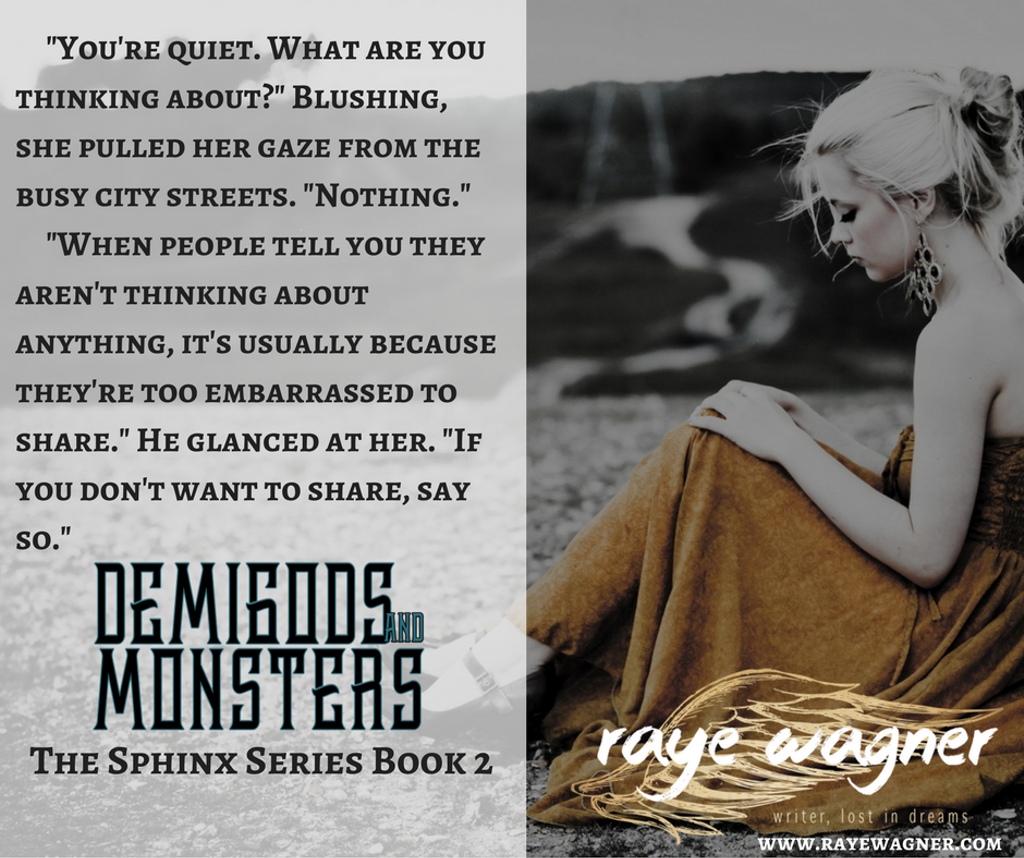 RayeWagner's tweet photo. She did it once again. Keeping you guessing while unable to put the book down. -Amazon Reviewer #YAMyth #GreekSphinx #Demigods #Monsters https://t.co/8p8gwjy9fG
