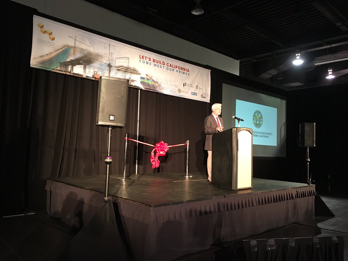 mwdh2o's tweet photo. GM Jeff Kightlinger: #CAWaterFix is solution to fix aging infrastructure #CalConExpo https://t.co/2cTimkbBp7
