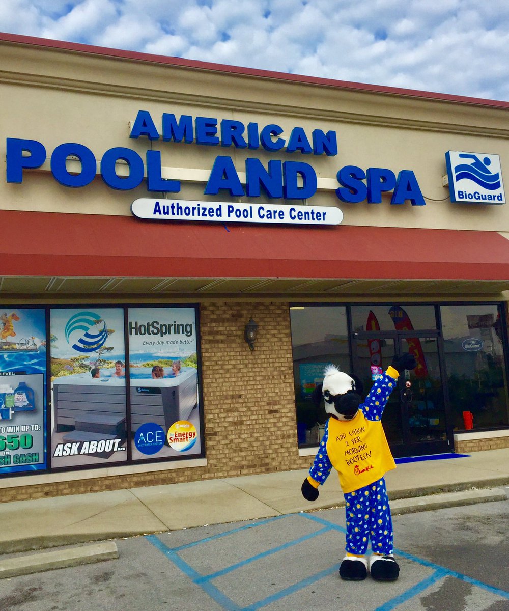 ChickfilALexKY's tweet photo. So fun to take the @nashfm929 and Chick-fil-A #FreeBreakfastFriday meal to the winners: American Pool and Spas in Richmond, KY! Enjoy!! https://t.co/flOYmJWbrm