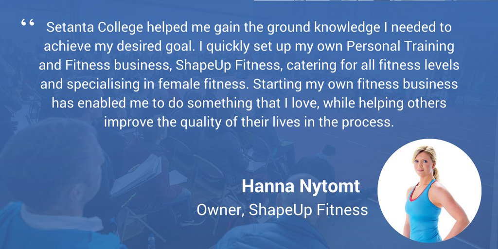 SetantaCollege's tweet photo. Want to achieve your best? We can help! Just like @ShapeUpHanna, we've helped thousands reach their goal &amp; you could be next!#AlwaysLearning https://t.co/2LAY7qawn7