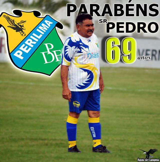Desp_Perilima's tweet photo. Hoje é o dia dele!! O jogador mais velho do Mundo ! Parabéns Sr. Pedro! Sua história se mistura com a história da Perilima!! #orgulho https://t.co/xpvuRQrsJ6