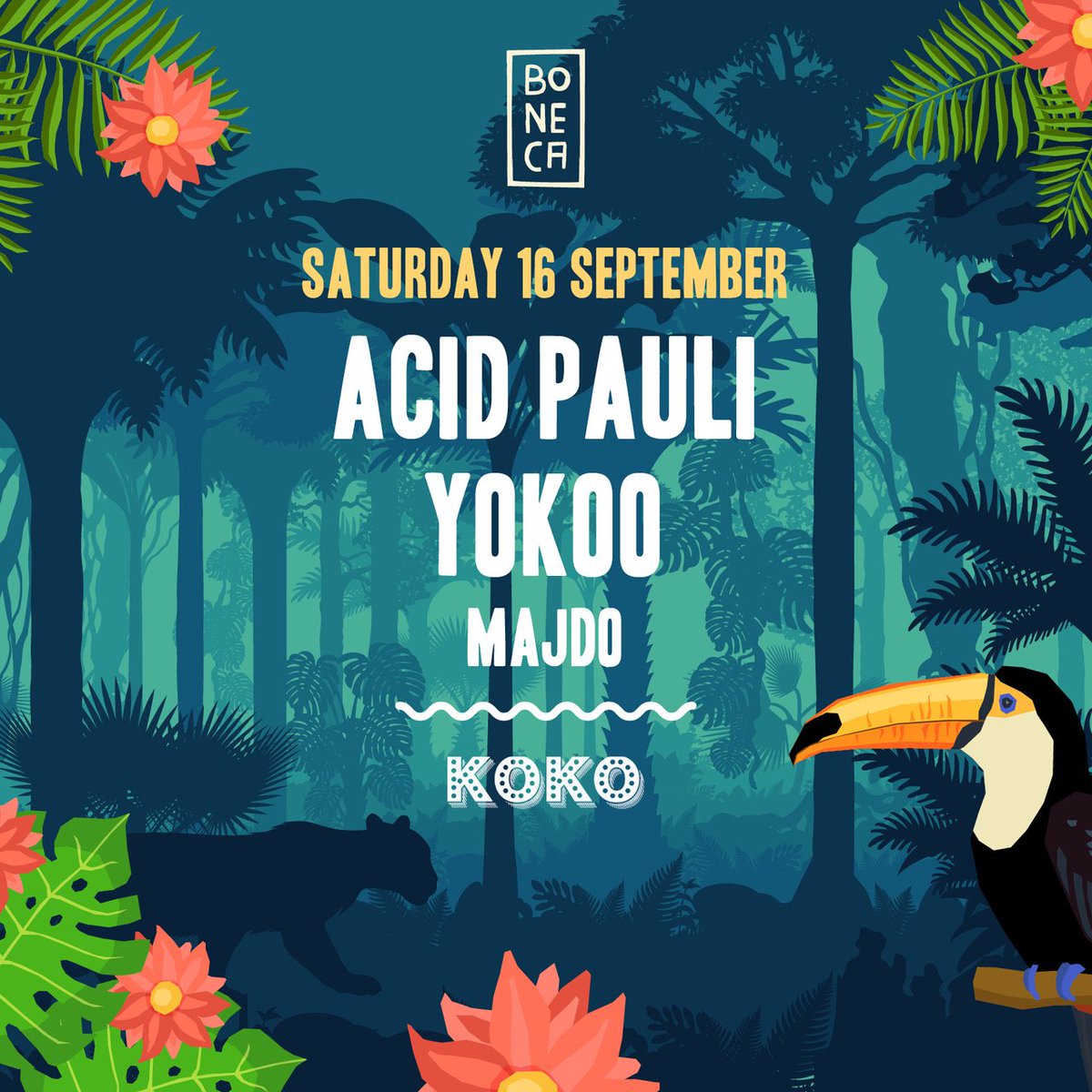 BonecaLondon's tweet image. We are back @KOKOLondon on September 16 with @acidpauli &amp;amp; @YokoOMusic 🌝

FLASH SALE on Tuesday at 12pm (midday) 
-&amp;gt; bit.ly/BonecaSept16