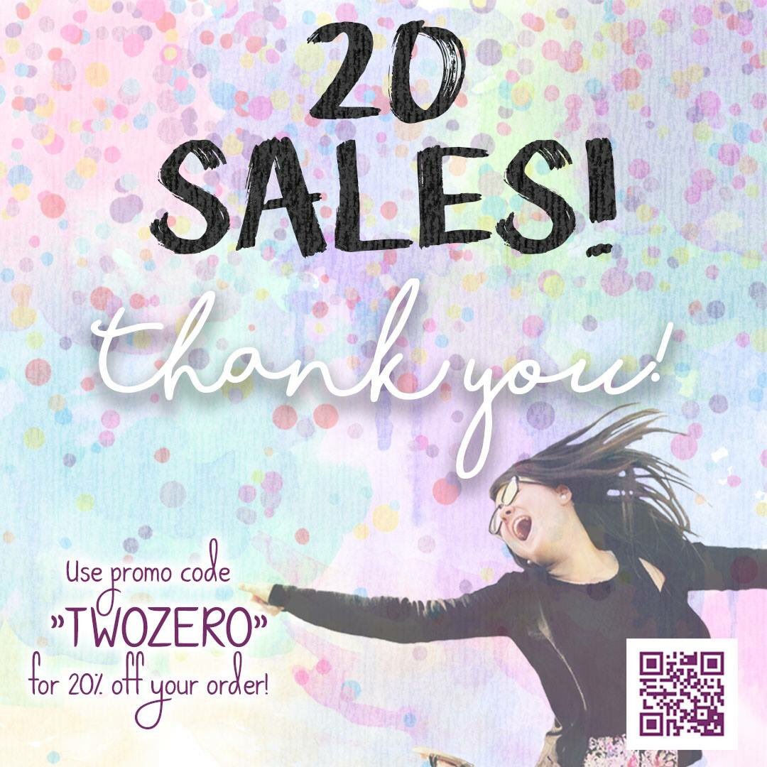 Shop_DP_Designs's tweet photo. Thanks for 20 sales! Use promo code "TWOZERO" for 20% off! #Etsy #EtsySale #EtsyFinds #Sale #PromoCode #FridayFeeling https://t.co/ZJDHLtOYcx