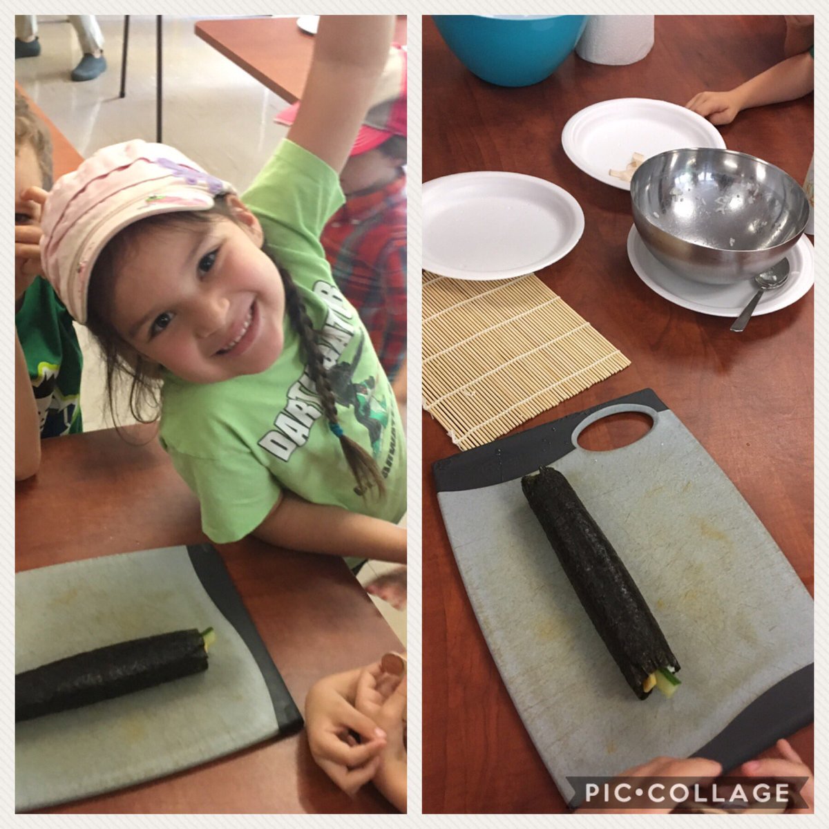 TDSB_ConEd's tweet photo. YUMMM!! "@MlleChase: Sushi making Friday!! #handsonlearning #primarymakers @TDSB_ConEd https://t.co/f5QnY74UTt"