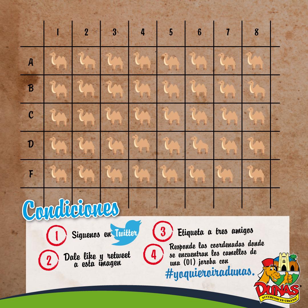 Parquedunas's tweet photo. Sigue los pasos y participa por uno de los premios en el concurso #YoQuieroIrADunas 🐪 #ParqueDunas https://t.co/t5G75YRzau
