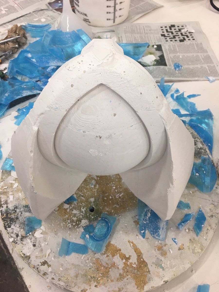 Fun Fact: You can 3D print plastic molds to create sculptures! Check out Arthur's abstract sculpture! 3dphacktory.com  #3dprint