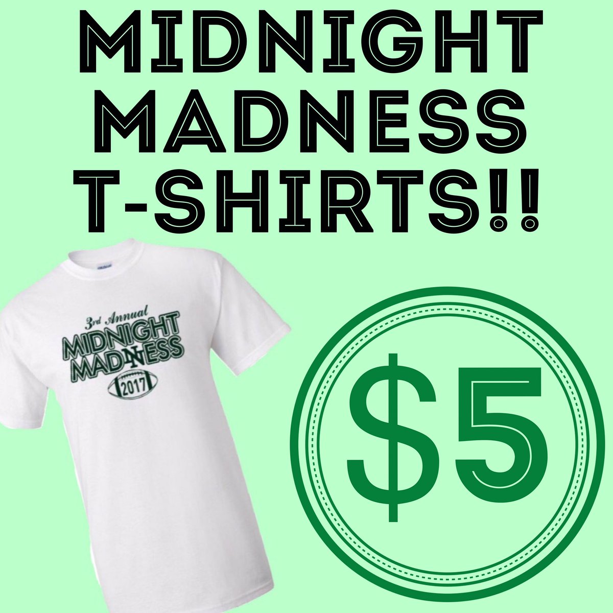 normannorth_den's tweet photo. Midnight madness is a little over two weeks away! There will be tshirts ($5) and sno cones ($3-$5)! Starts at 11 on the football field! https://t.co/slh7atXj9n