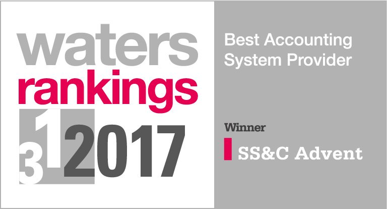 SSCAdvent's tweet image. For the 3rd year in a row, we were named Best Accounting System Provider by @WatersTech for Geneva & APX