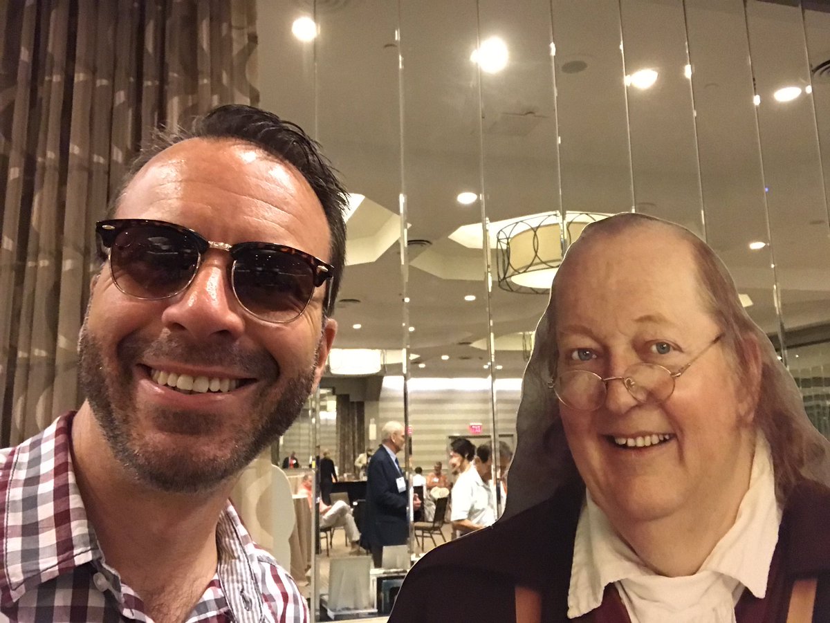TradeCardCarl's tweet photo. Looks like @PennPress is giving away free books to six people at #SHEAR17, but only if they take a selfie with Ben. https://t.co/5jmHwaMzNd