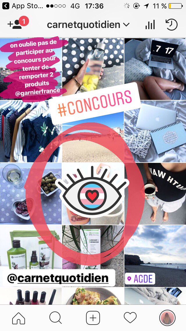 #concours sur mon #Instagram <a href="/carnetquotidien/">carnetquotidien</a> pour tenter de gagner 2 #produits de la #marque @GarnierFR #brand #blog #beauty