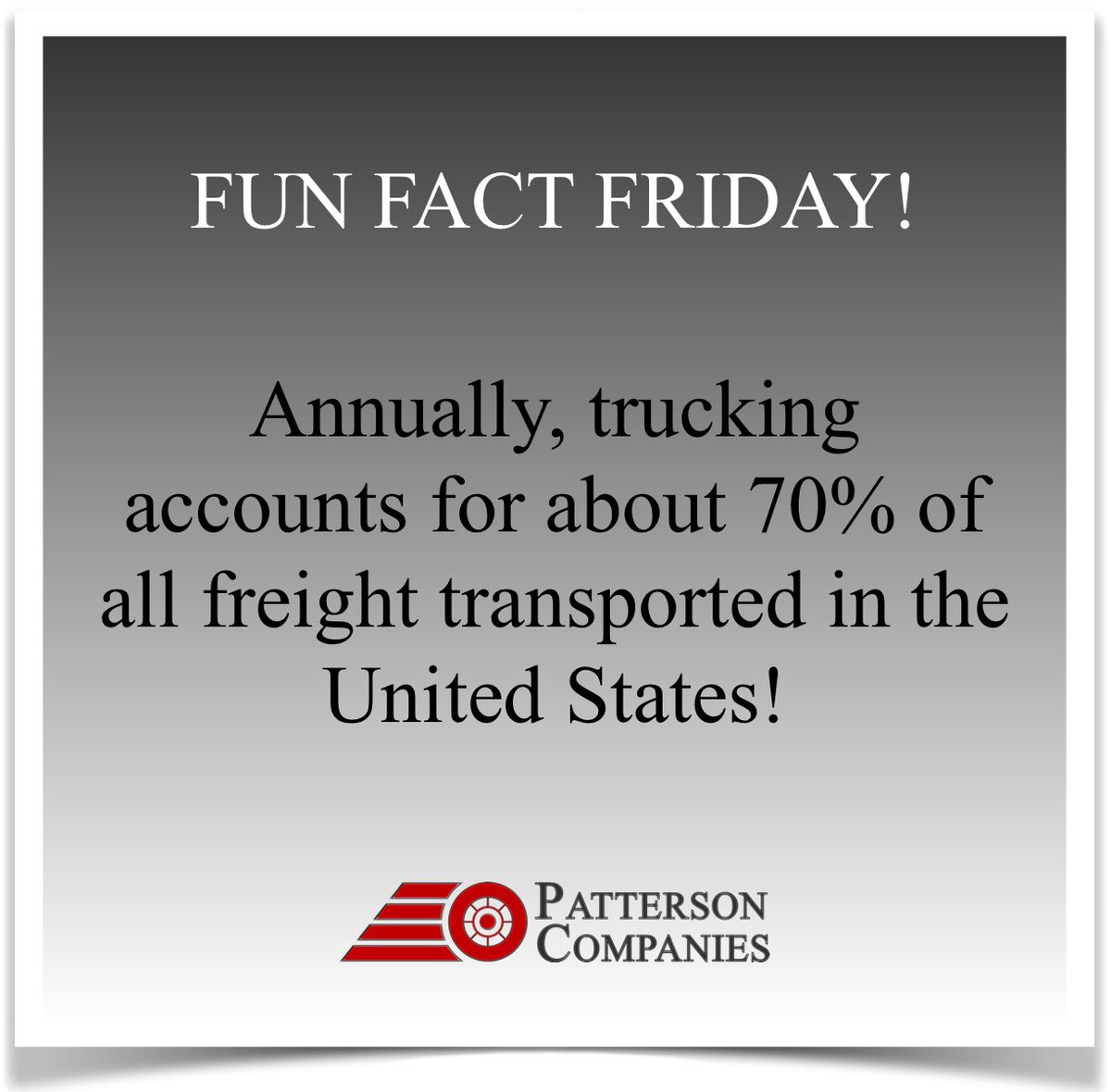 PattersonCos's tweet photo. #pattersoncos #funfactfriday https://t.co/77QivfF5IW
