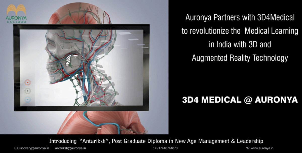 AuronyaCollege's tweet photo. Introducing “ANTARIKSH”, #PGDiploma In #NewAgeManagement & Leadership 3D4Medical @Microsoft @googlevr @HoloLens https://t.co/q5neIDTIf8 https://t.co/8kc1c0RfY4
