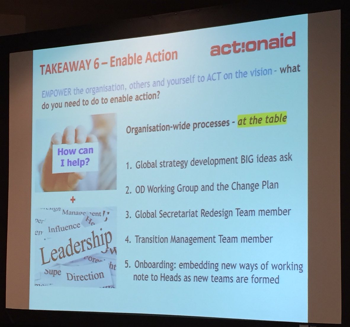 Giacumo's tweet photo. "The way we help is through leading org L&amp;D initiatives aligned to strategic business goals." #ingo17 @EnnieChipembere https://t.co/GkcnVp3old