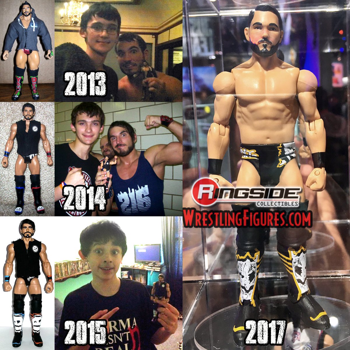 In 2013, I made a custom action figure of <a href="/JohnnyGargano/">Johnny Gargano</a>.
Later this year, he's getting the real deal.
So awesome!