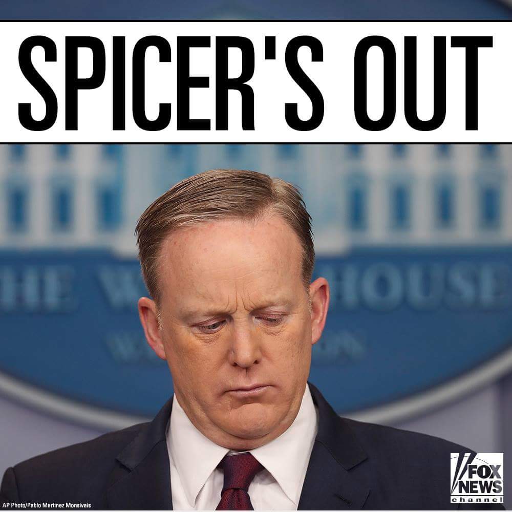 ADIQUARK's tweet photo. White House press secretary Sean Spicer quits after objecting to new communications director - US media 
#eventsoccurinrealtime https://t.co/ApLnjFxFJL