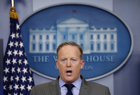calmlikeab's tweet image. Sean Spicer lied to the American people more than any press secretary in American history. PERIOD. #spicerfacts