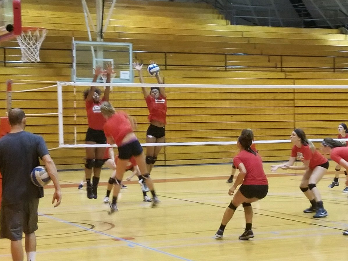 Ladysbalways's tweet photo. Some middle blocking action. Get some! @OCVBALLTEAM
#defendall #hops @gilchristtttt @WNorthVb @2GVC_1 https://t.co/bwj6MjojMw
