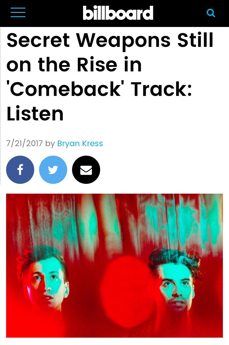 SecretWeapons's tweet photo. this song is about hope. it's about struggle. check out Comeback Season premiering on @billboard today ♥️ https://t.co/nPEHNtgwbb https://t.co/A89X407HKz